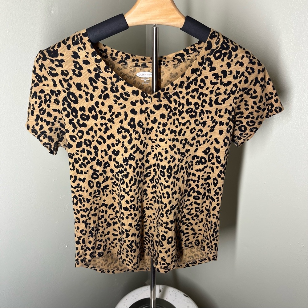 OLD NAVY Cheetah Print Shirt